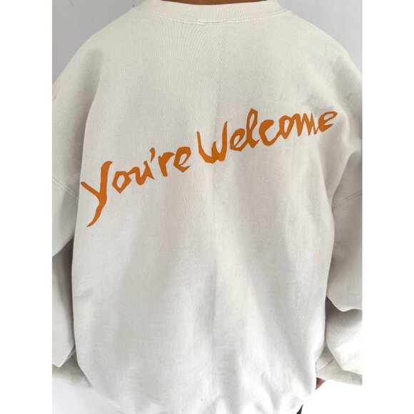 90s vintage novotel canada double sided graphic cozy unisex pullover sweatshirt - Picture 5 of 9
